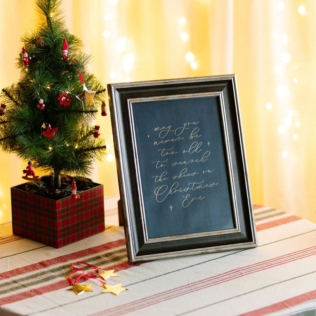 Skies on Christmas Eve Print